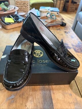Marc Joseph New York East Village Black Patent Loafers 8